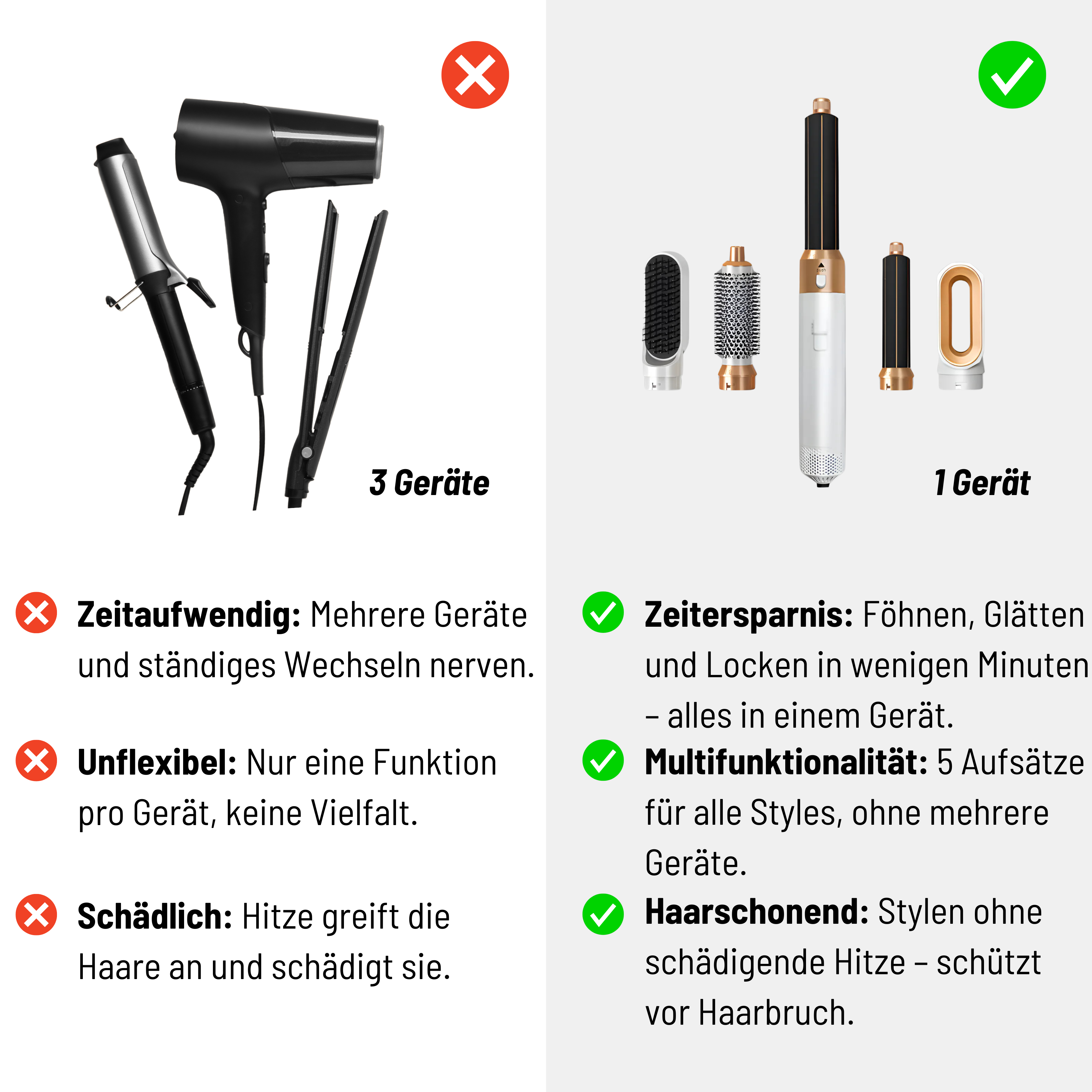 GIGIBEAUTY® - 5-in-1-Haarstylingbürste